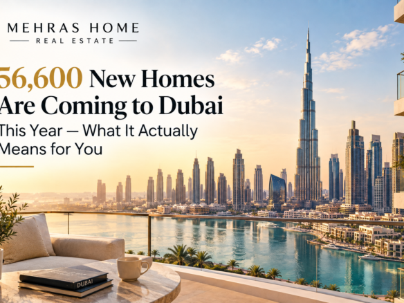56,600 new homes coming to Dubai as the city’s residential property supply continues to expand.