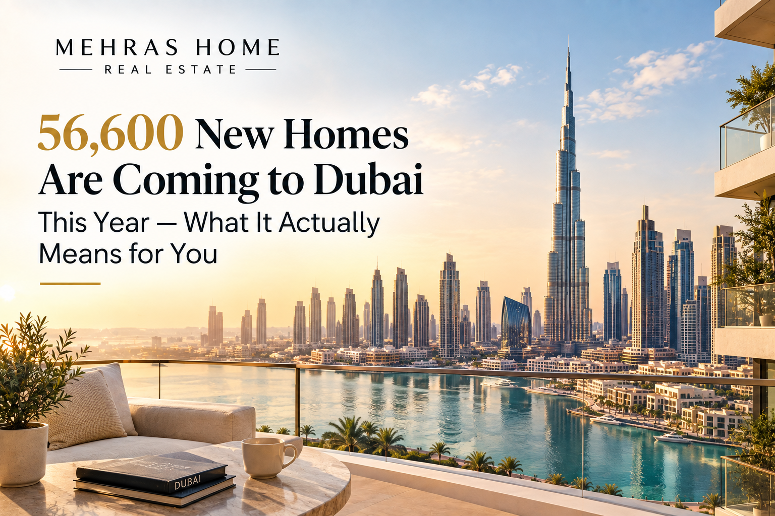 56,600 new homes coming to Dubai as the city’s residential property supply continues to expand.